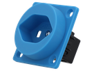 Built-in socket type 23 IP20 blue without lid