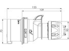 Phase inverter CEE 32A/400V, 3P+N+PE, IP44/IP54