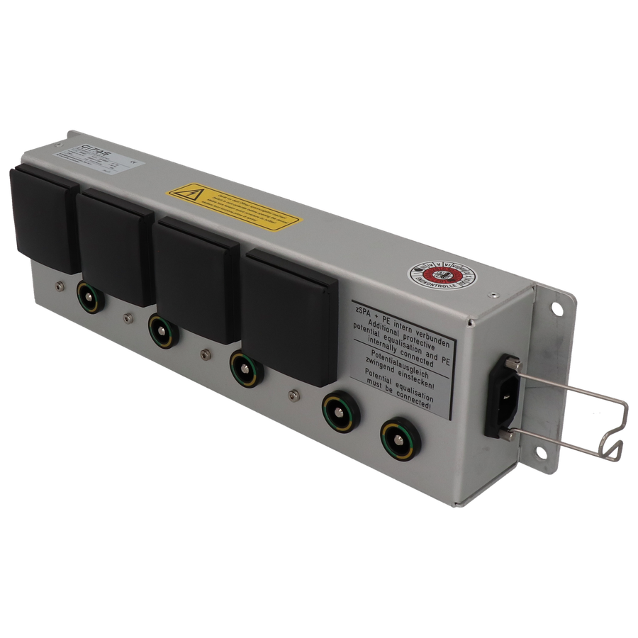 Spitalbox Aluminium, 4xT13(IP20 mit Klappdeckel), 5xPOAG,