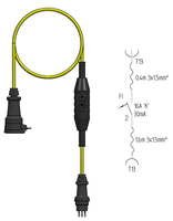 RCCB adapter cable PRCD-K 16A/30mA