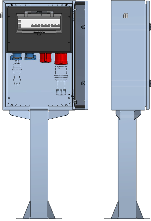 AP-Stromverteilung V2A-Standrohr,
