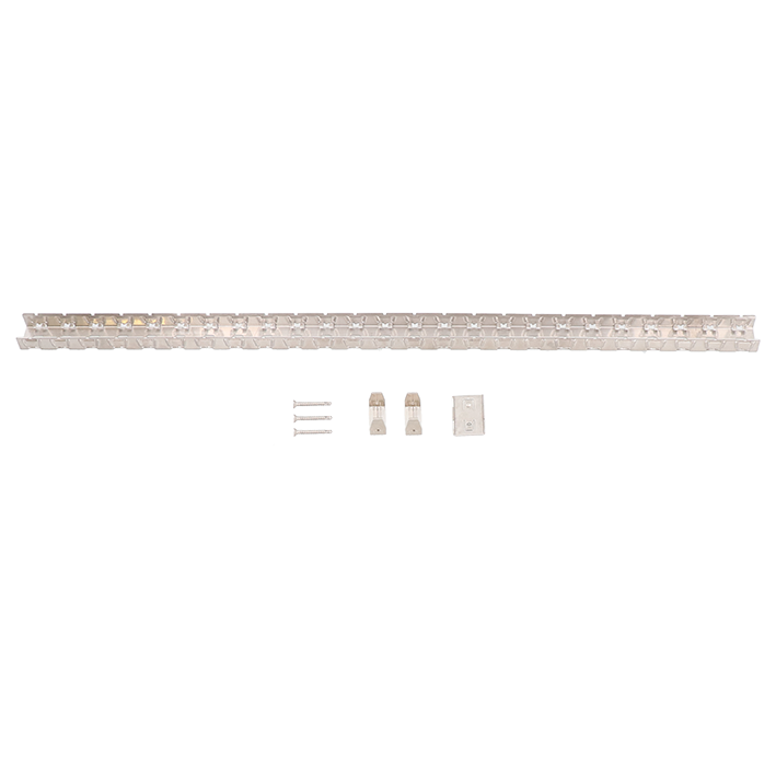 Set pour montage mural pour FlexLED Ex (1 rail 0.5m, 3 vis, 2 clips, 1 connecteur)