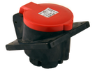 Solid rubber built-in socket CEE