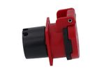 Einbausteckdose Typ 25 IP55 rot