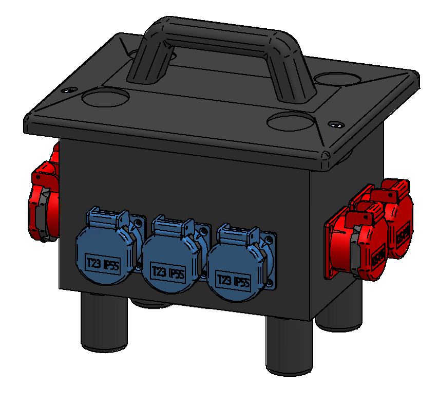 Boîtier de sol mobile type 6200 en butyl-caoutchouc