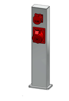 Power column ES 100, anodised aluminium