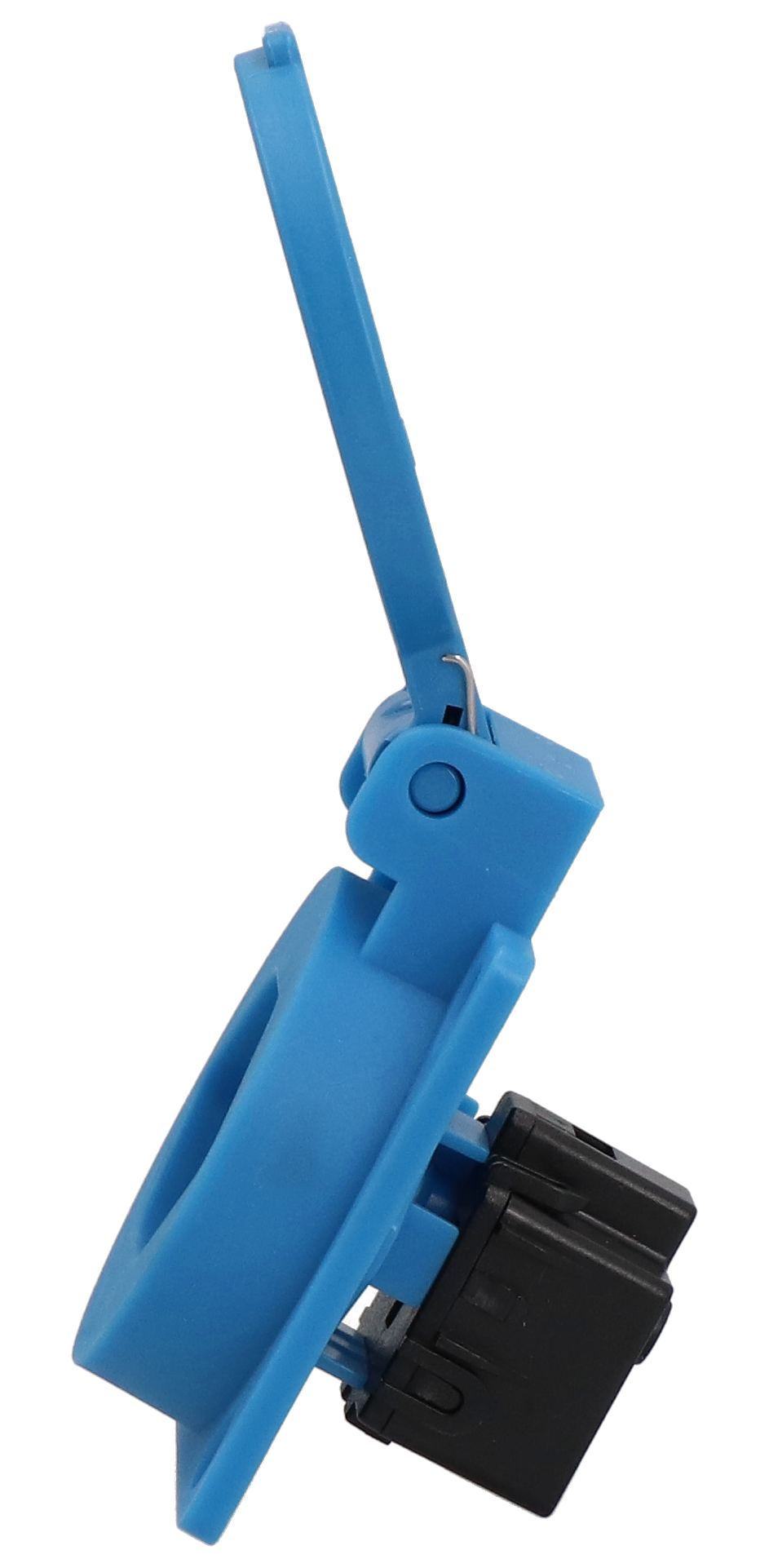Built-in socket type 13 IP20 blue with lid