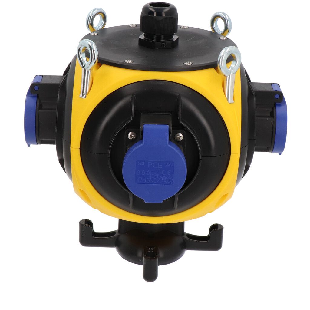 Plastic suspendet distributor yellow/black IP44