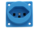 Prise à encastrer type 23 IP20 bleue sans couvercle