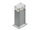 Energiesäule ES-LED 160, Aluminium eloxiert
