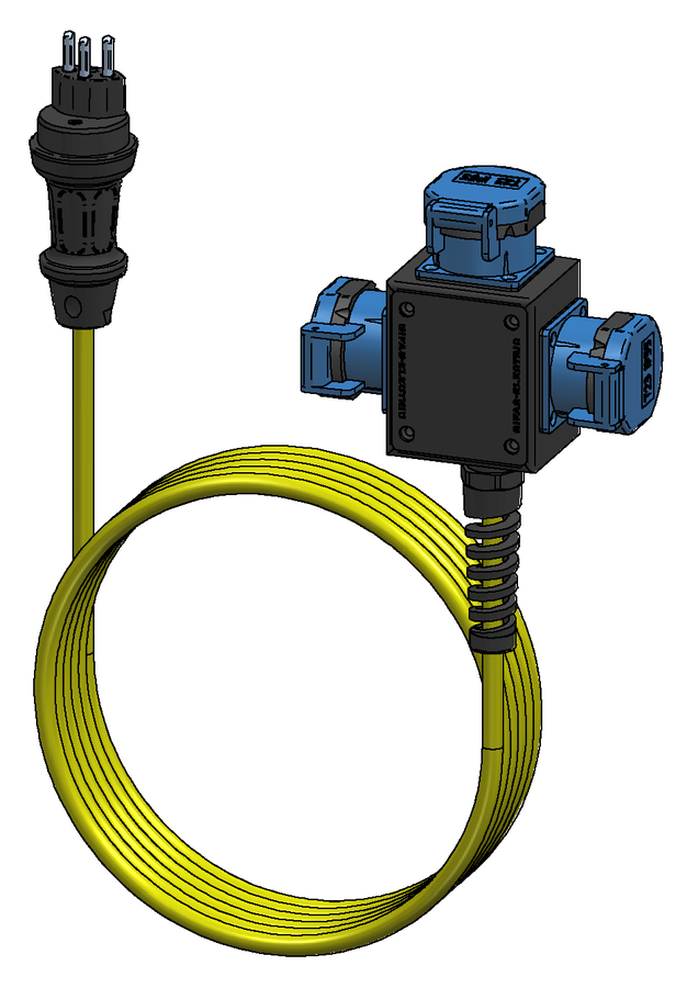 Small distributor box, cable GIFAFLEX, 20m