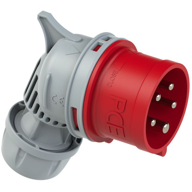 Right-angle plug Turbo-twist screwless plug 16A