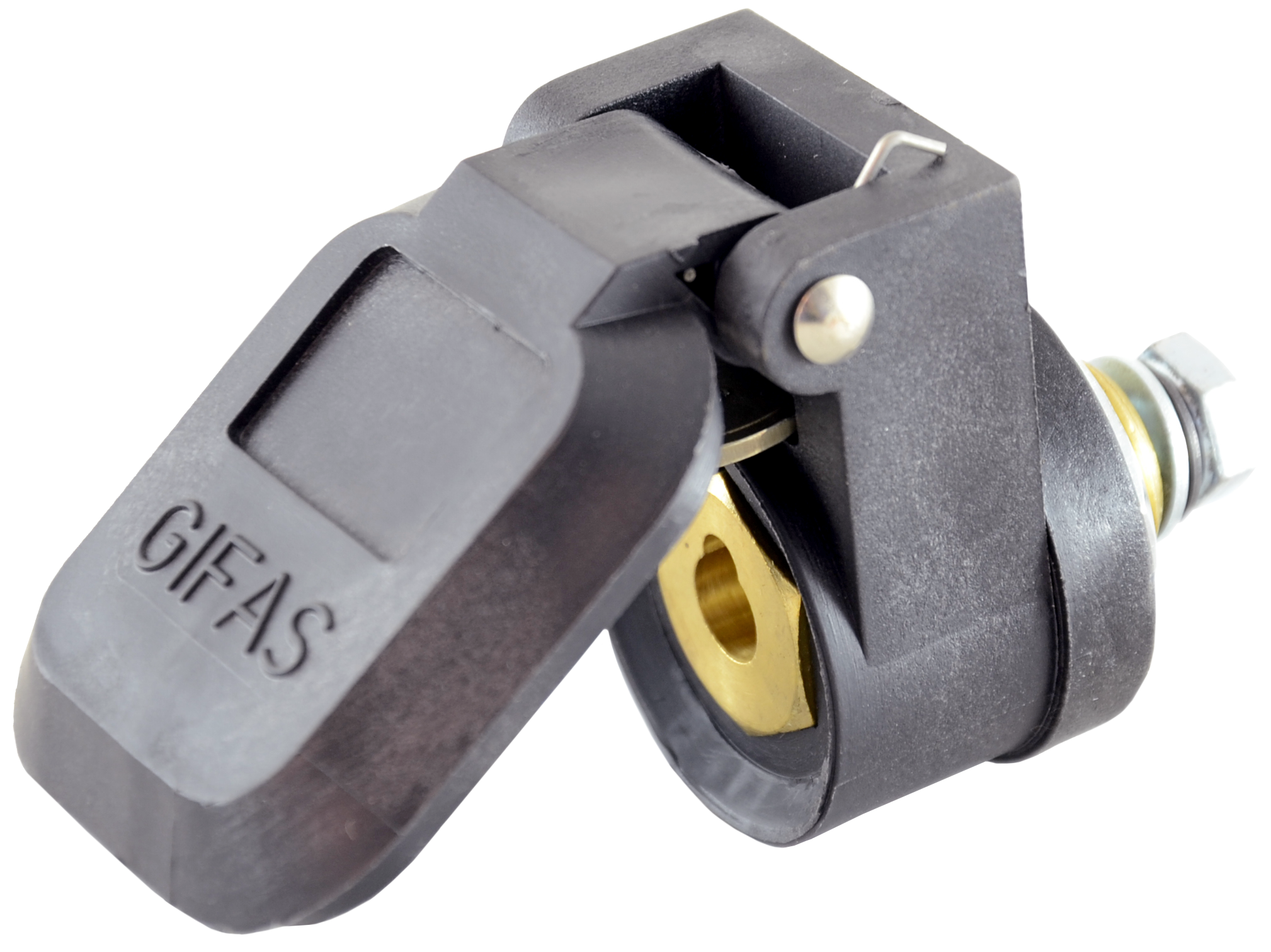 Welding built-in coupling with cover, max. 200A,