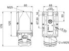 Wall socket CEE for wiring through IP44