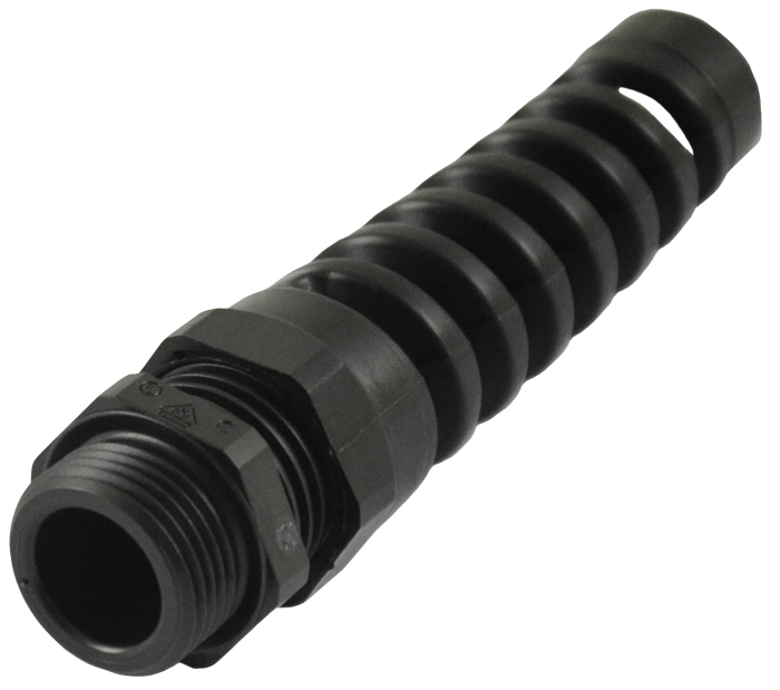 Cable gland M20x1.5, IP68, black, polyamide,
