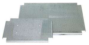 Mounting plate, perforated, galvanized