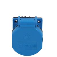 Built-in socket type 13 blue
