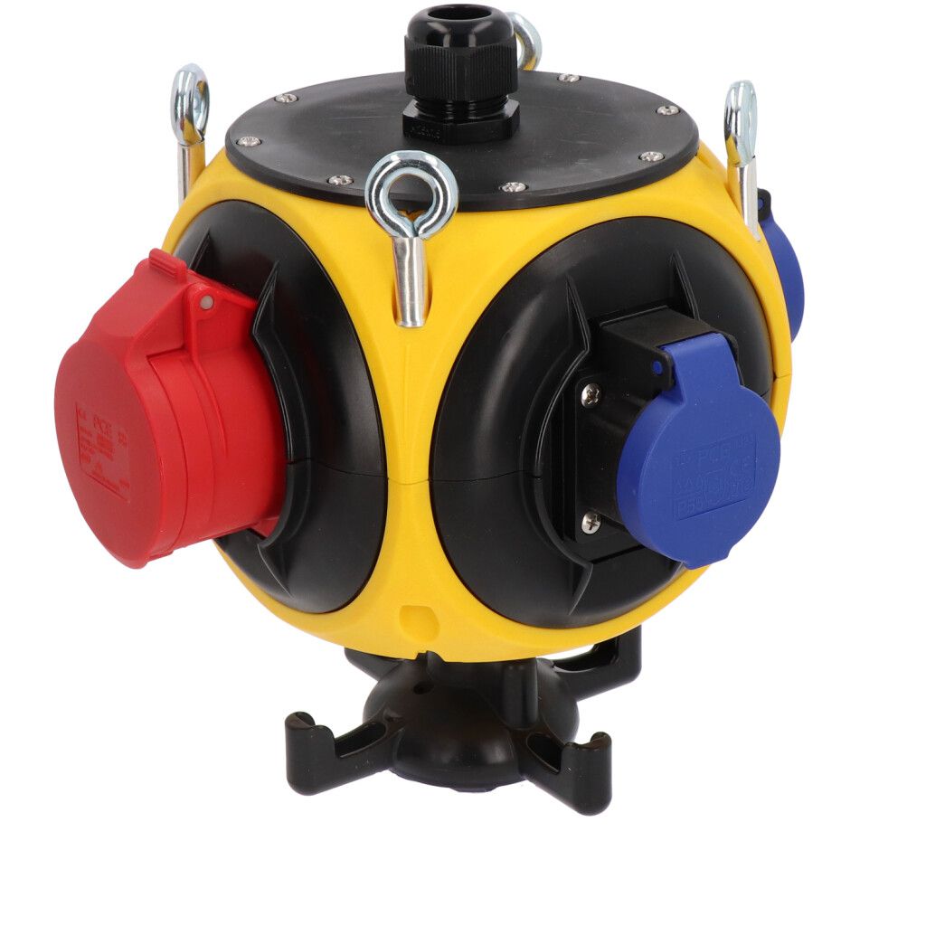 Plastic suspendet distributor yellow/black IP44