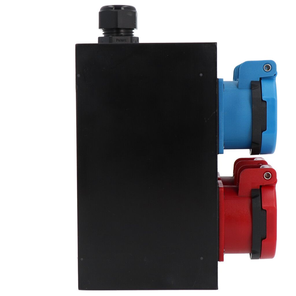 Small hard rubber distributor box type 1616, black