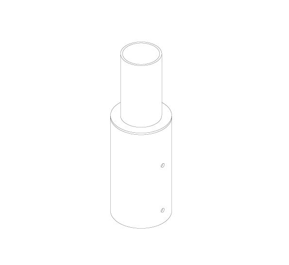 Adapter für Mast Ø 76mm auf Ø 60mm
