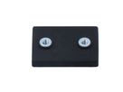Magnetic clamp, rubberized, rectangular