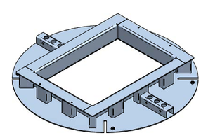 Campetto 4 V2A 7800/2 750x880x650 B125 Klappe, Gifasschloss