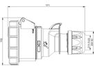 Presa in plastica dura CEE IP67