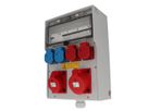 Steckdosenverteiler Hartgummi Typ 7400 lichtgrau