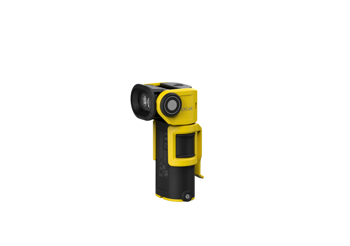 Torch light LED Ex EXC6R, yellow,zone 0/21, incl. rechar. battery Li-ion