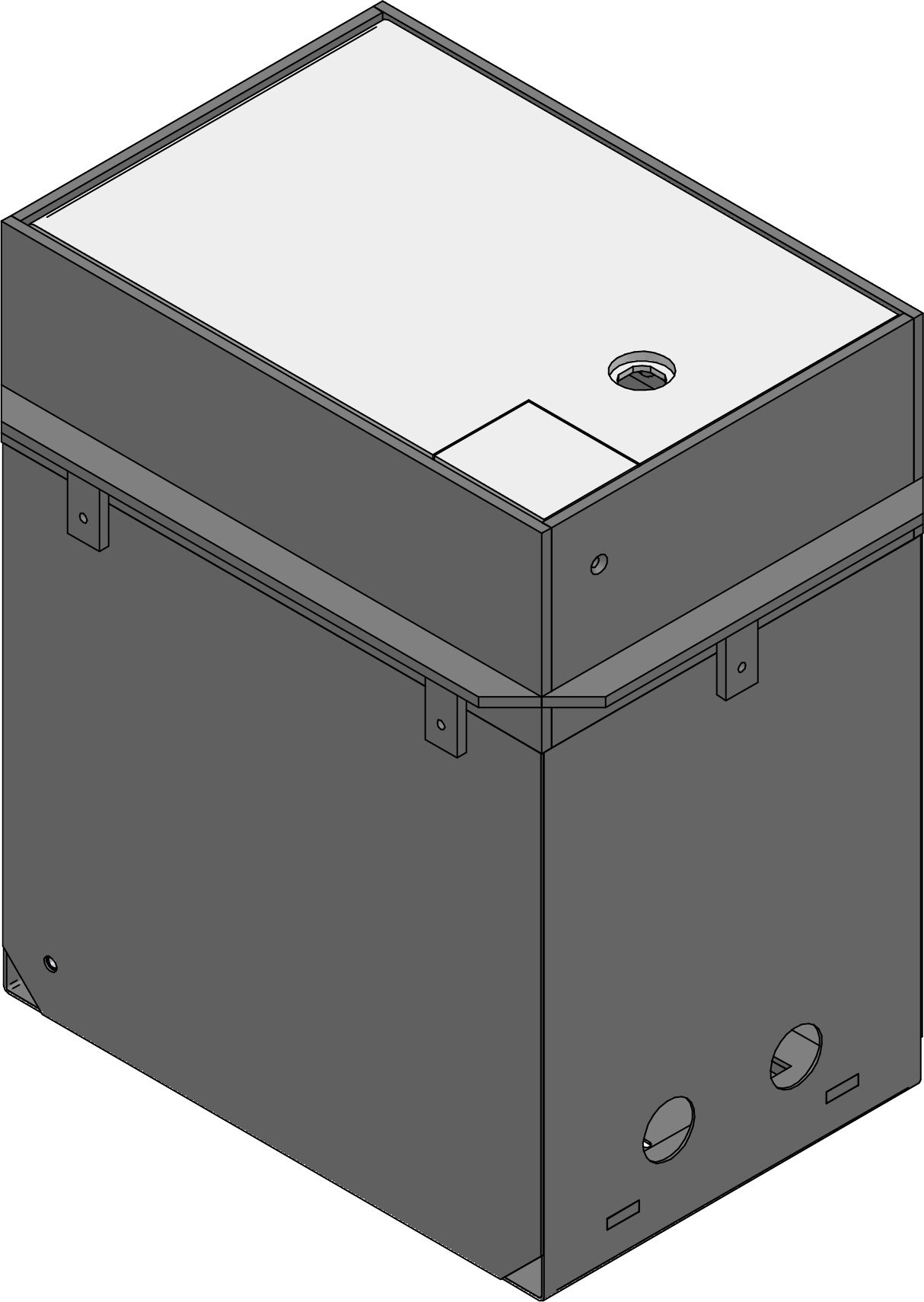 RETRANT Underfloor distributor empty