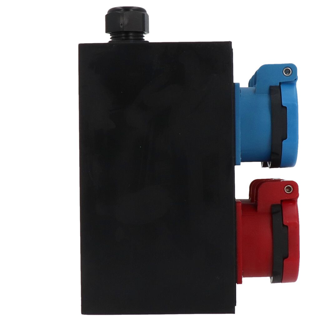 Small hard rubber distributor box type 1616, black