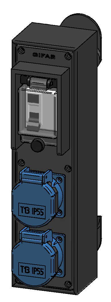 Petit boîtier mobile type 1400 en butyl-caoutchouc