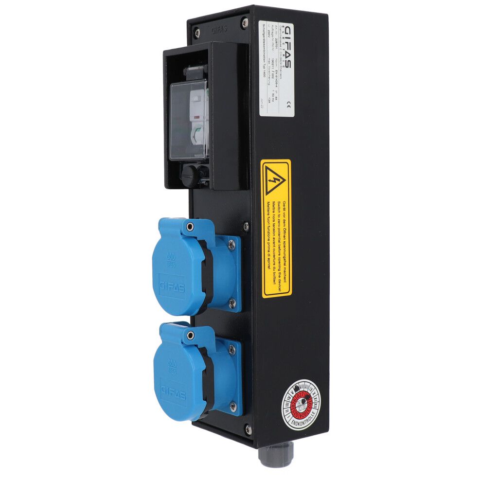 Small hard rubber distributor box type 1400, black