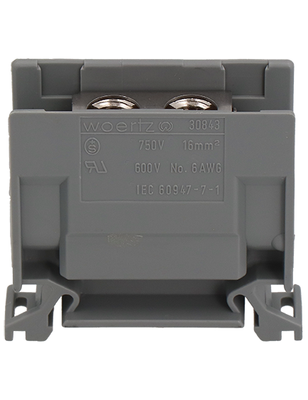 Abzweigklemme 16 mm² grau Woertz