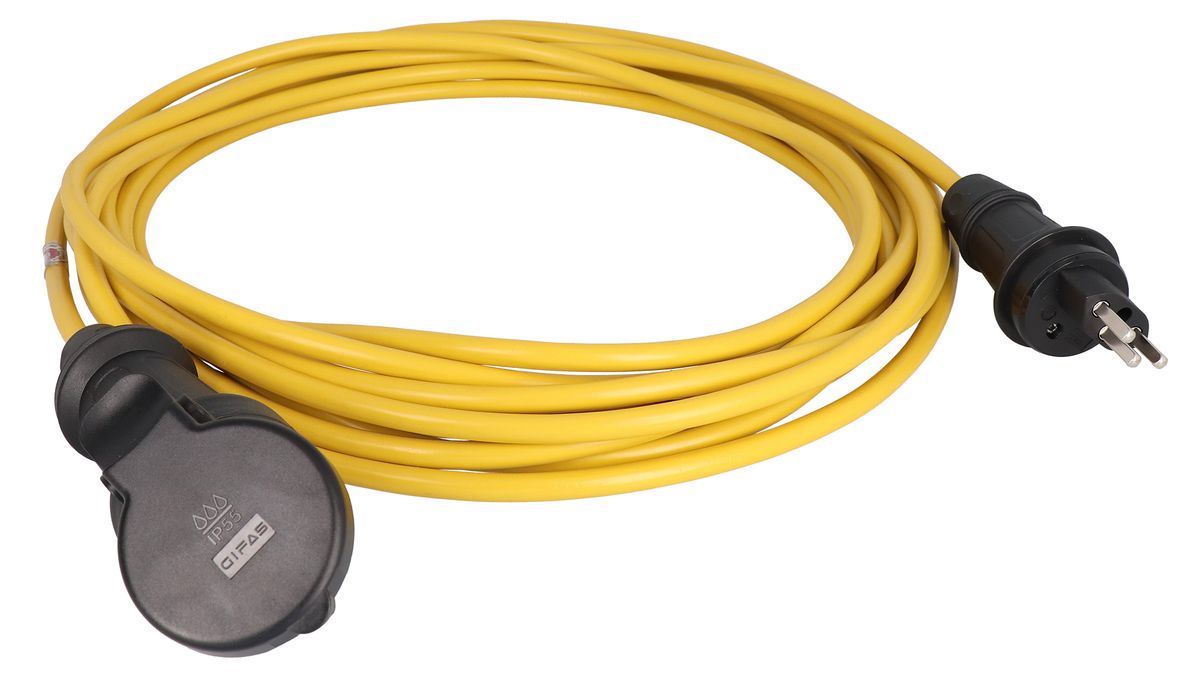 Extension cable GIFAFLEX, yellow RAL 1021