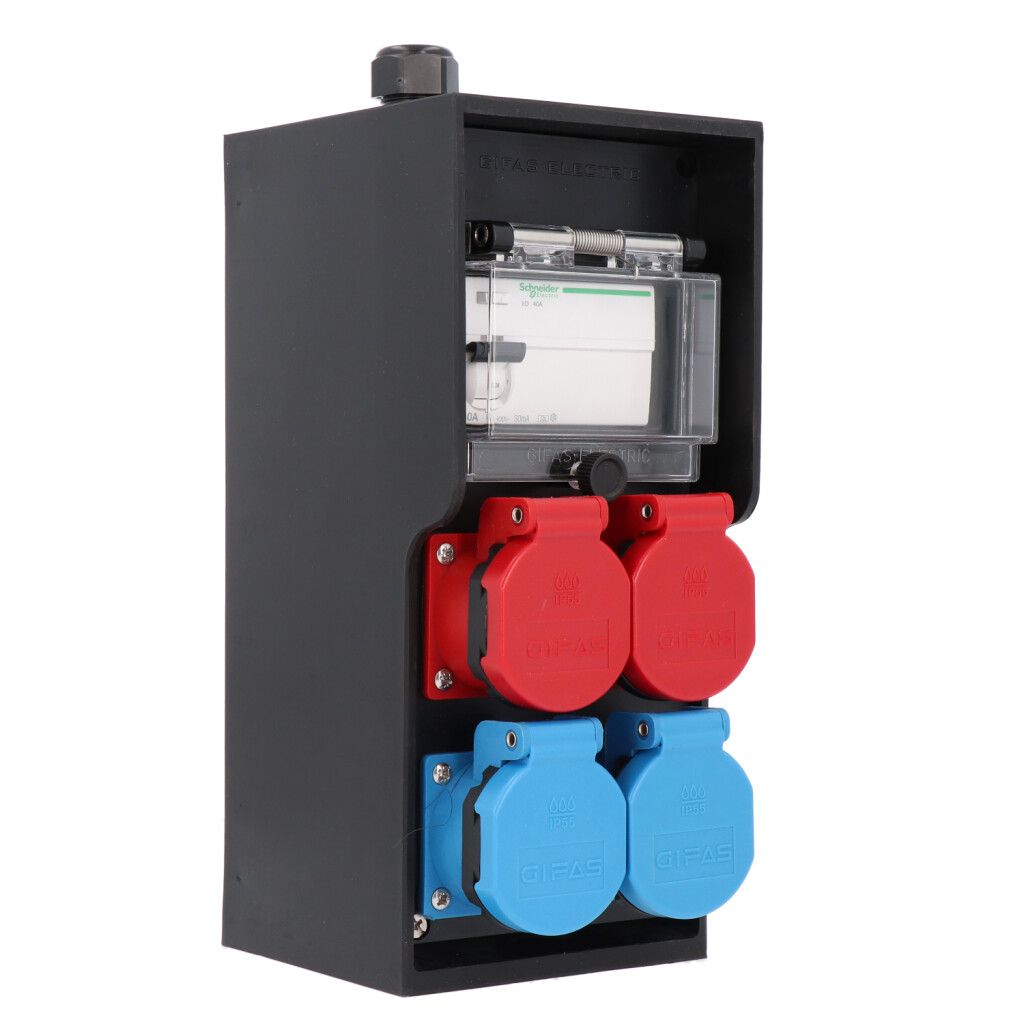 Small hard rubber distributor box type 2812, black