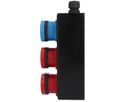 Small hard rubber distributor box type 1600, black
