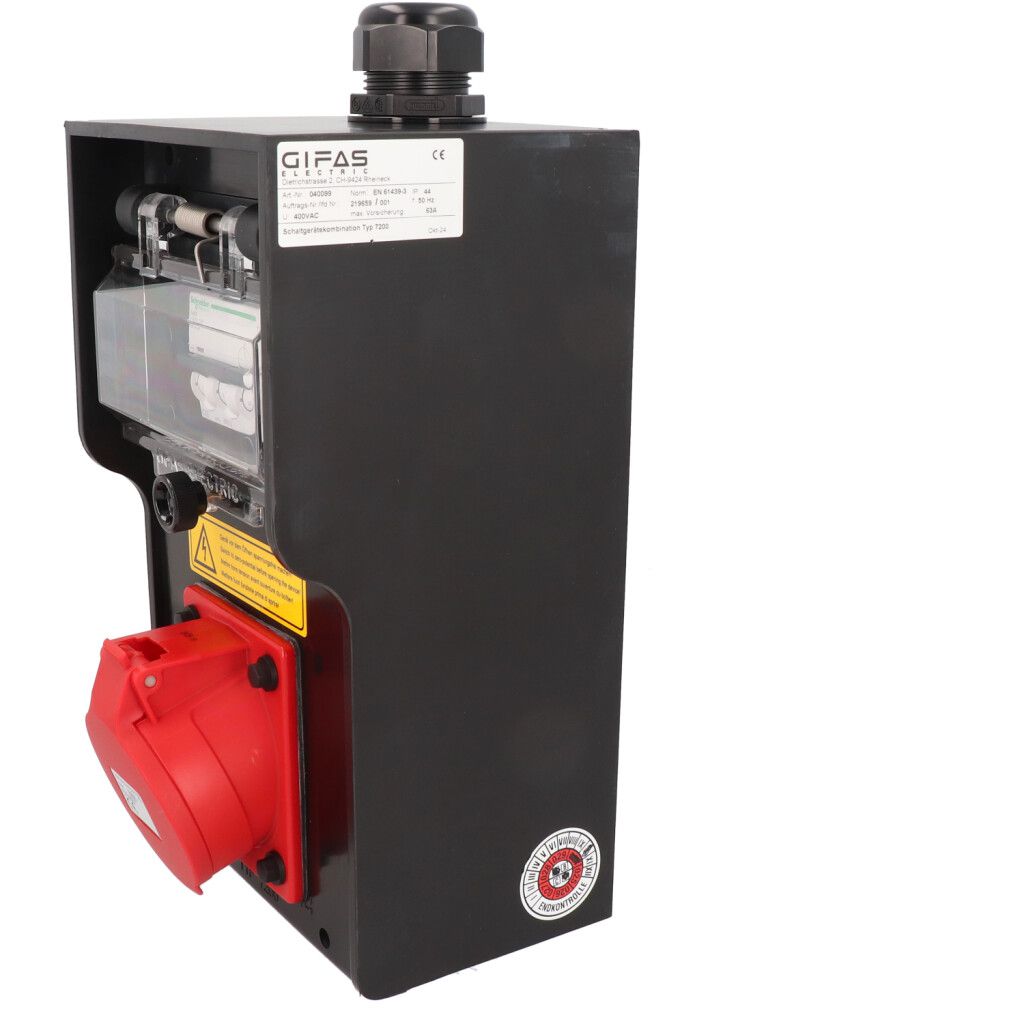 Hartgummiverteiler Typ 7200, schwarz