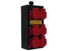 Small hard rubber distributor box type 2612, black