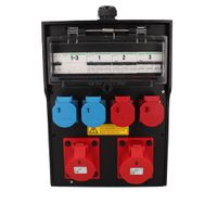 Steckdosenverteiler Hartgummi Typ 7400 schwarz