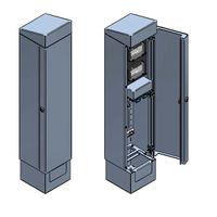 Colonnina di energia QUADRO S lucidata V2A