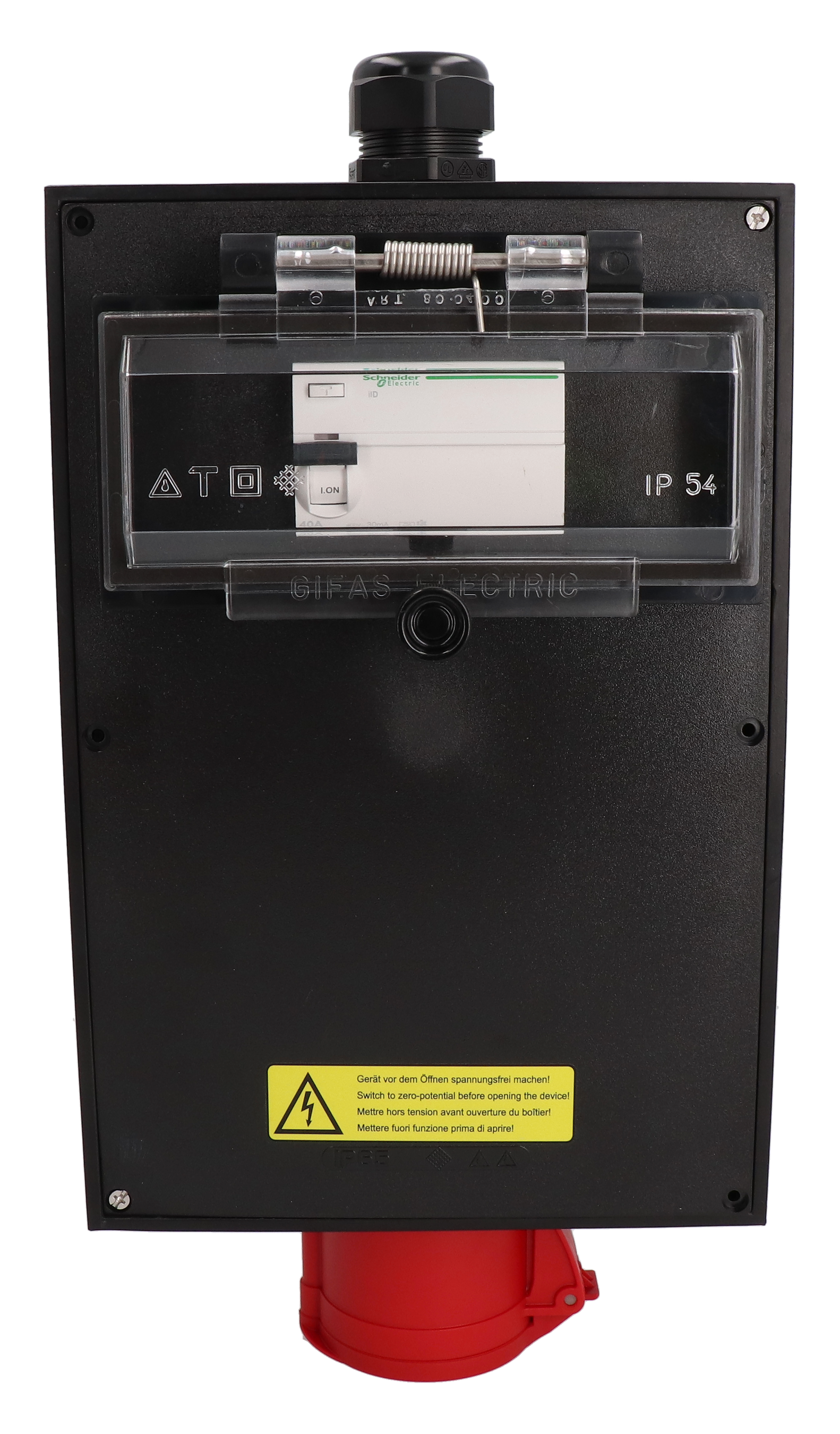 Hartgummiverteiler Typ 3020, schwarz