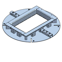 CAMPETTO M adapter frame, V2A, D400