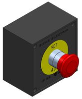 Emergency shut-off switch twist-release