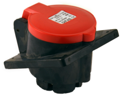 Solid rubber built-in socket CEE