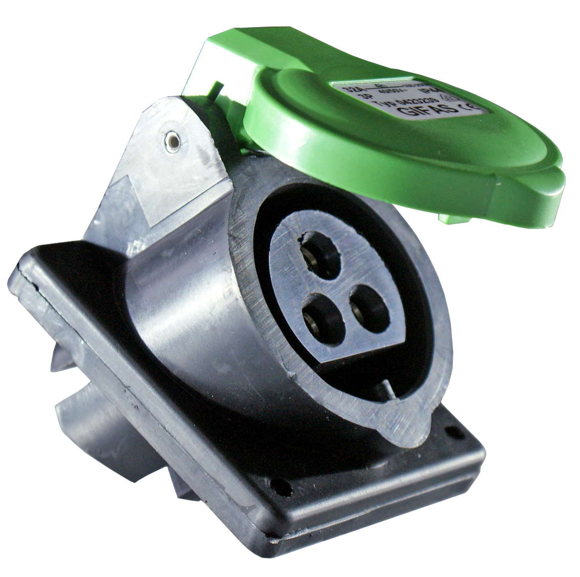 Solid rubber built-in socket CEE IP44