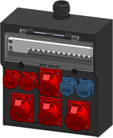 Boîtier de distribution type 7700, noir