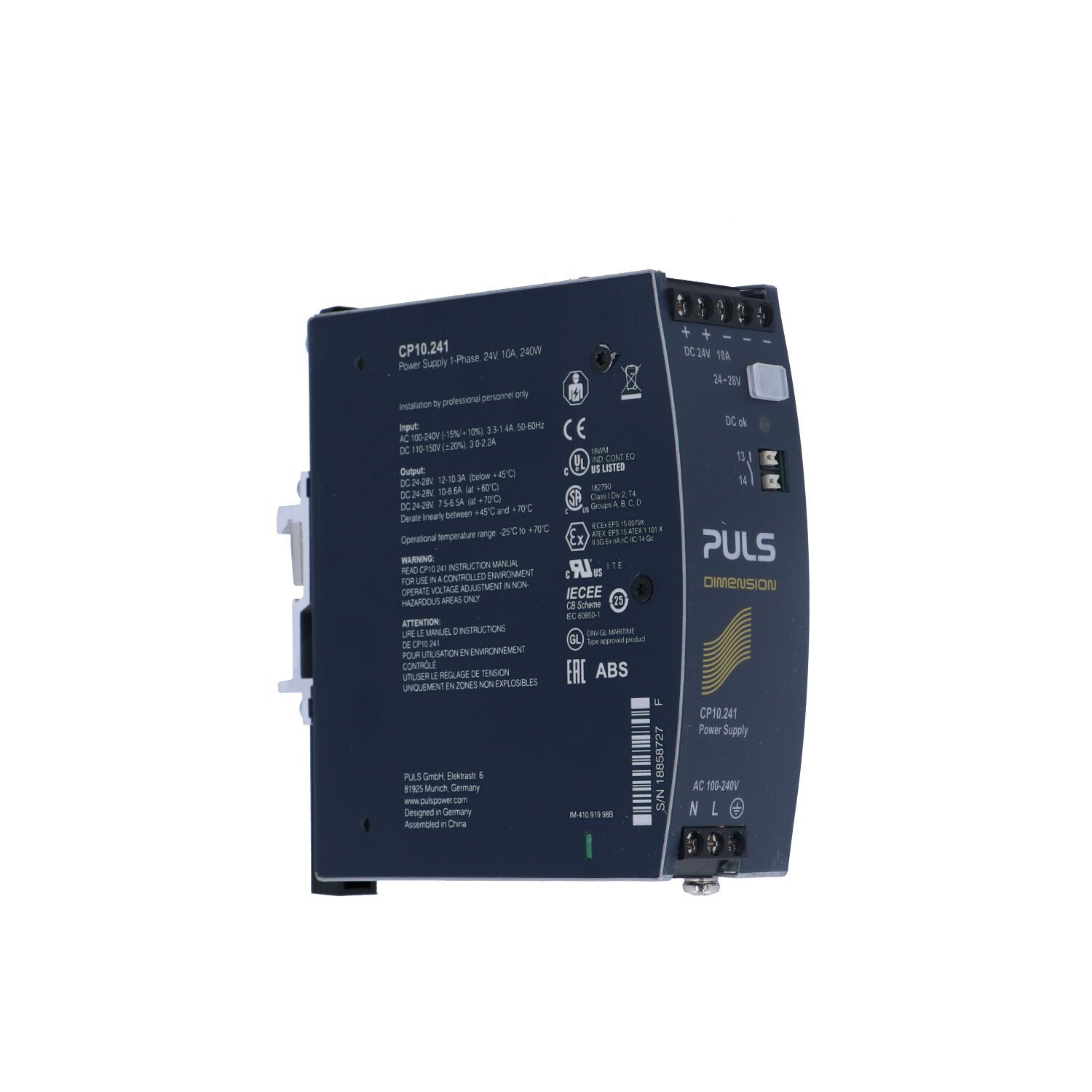 Alimentatore 230VAC/24VDC