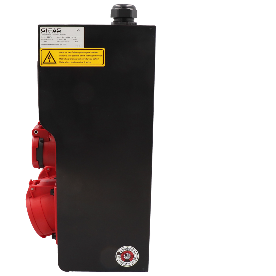 Hartgummiverteiler Typ 7700, schwarz
