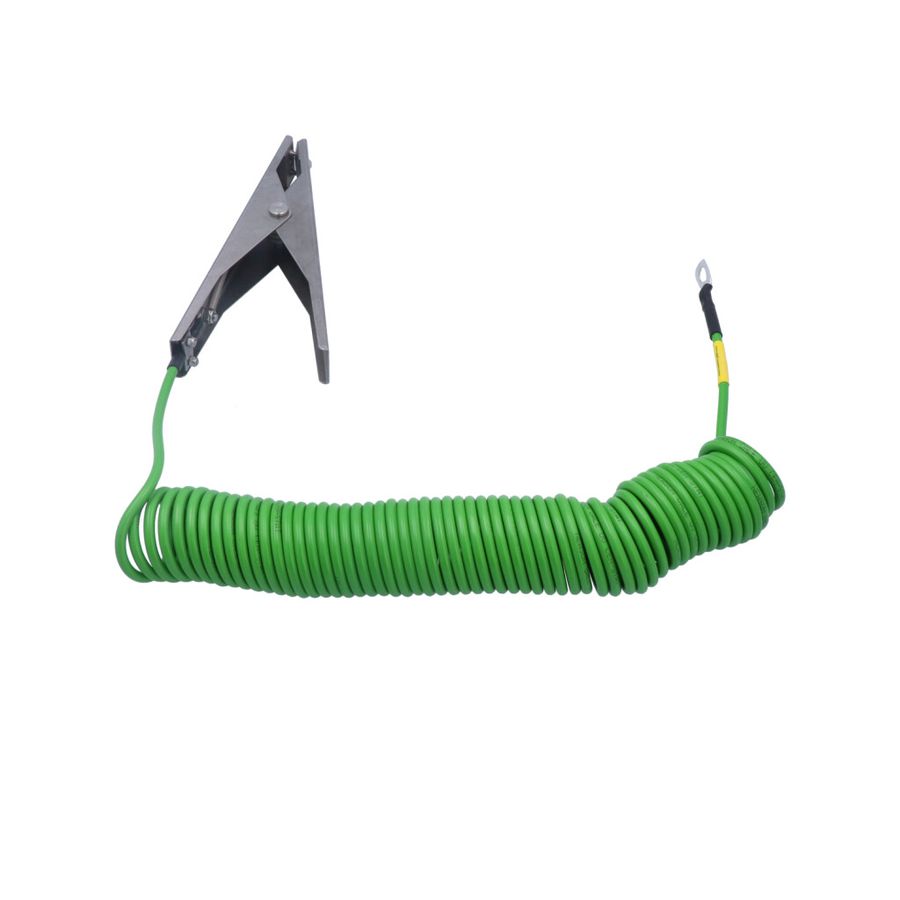 Single-pole heavy-duty stainless steel earthing clip,